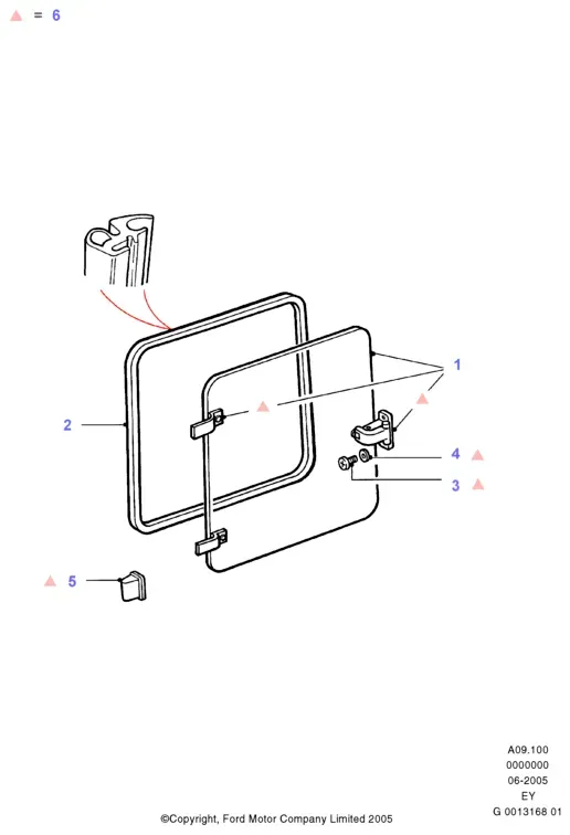 Side glass diagram