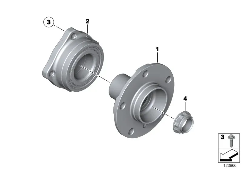 Differential hub diagram