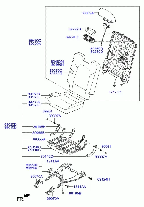 Third Row Seat diagram