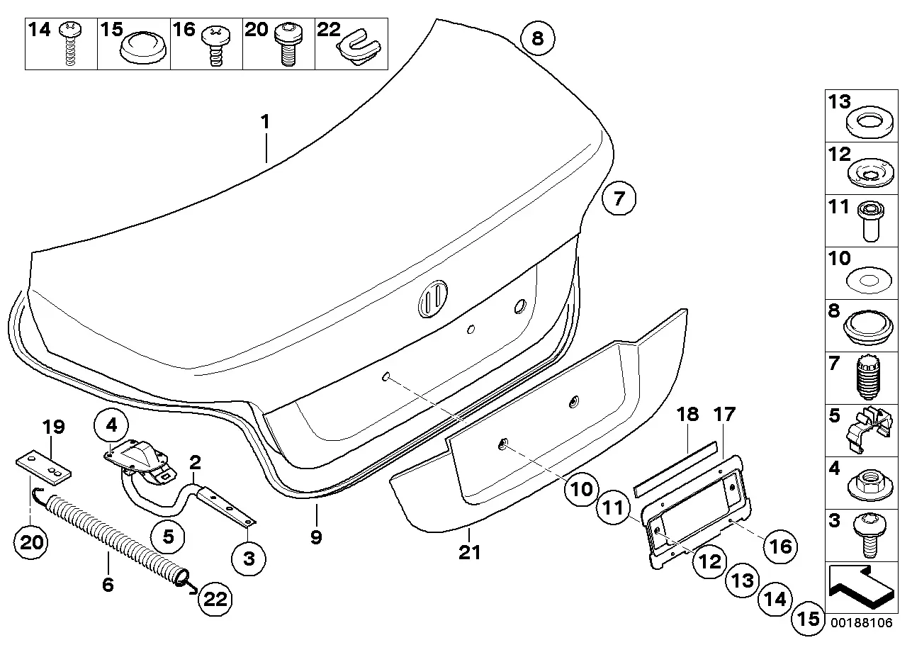 Trunk lid diagram