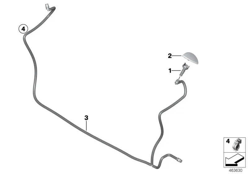 Headlamp washer system diagram