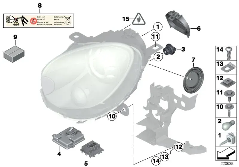 Xenon headlight diagram