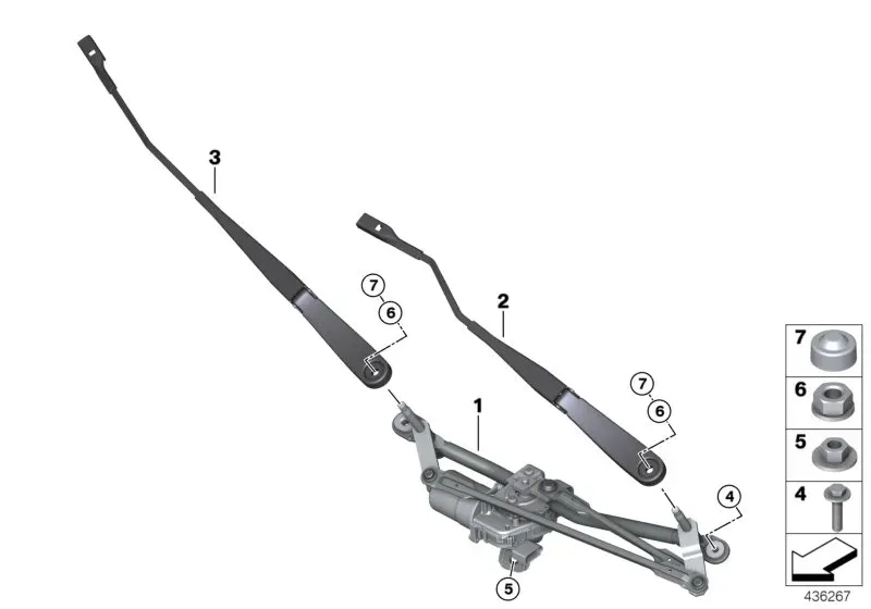 Wiper system diagram