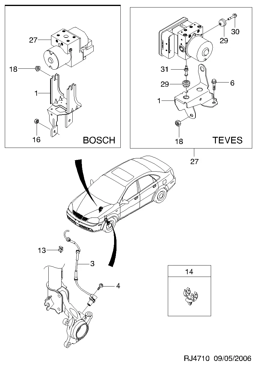 ABS System diagram