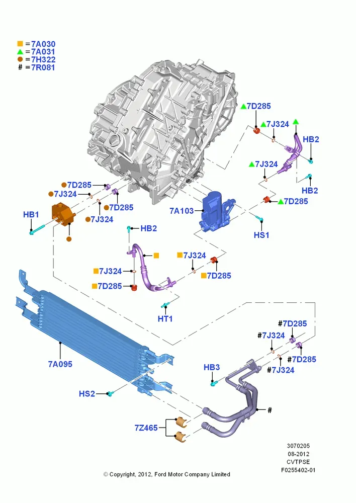 Transmission Cooling System diagram