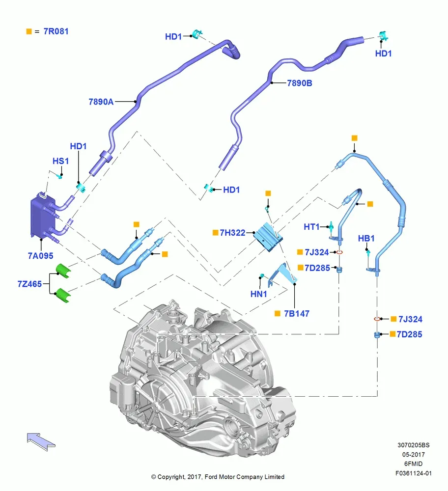 Transmission Cooling System diagram