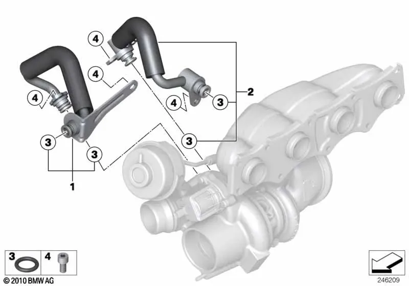 Turbocharger Cooling System diagram