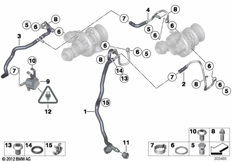 Turbocharger Cooling System diagram
