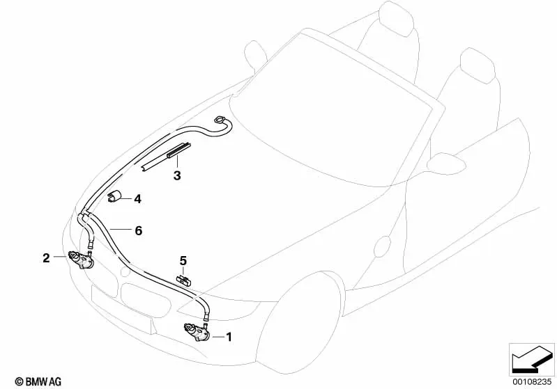 Headlight Washer System diagram