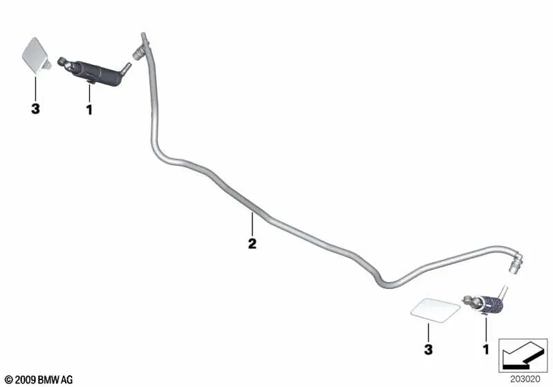 Headlight Washer System diagram