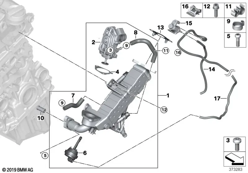 Exhaust Gas Recirculation System diagram