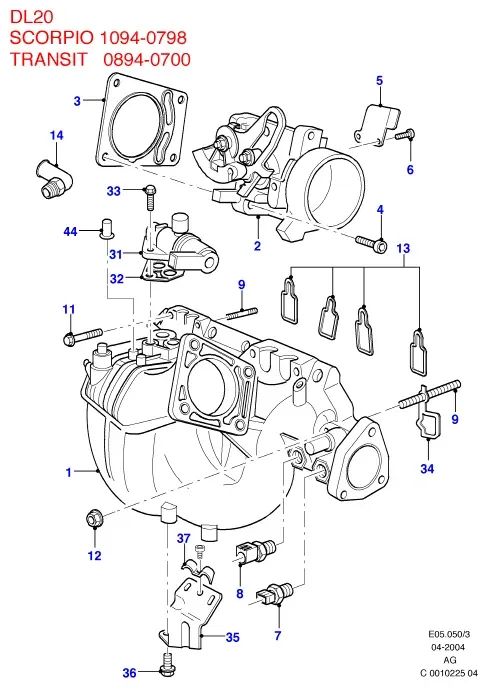 Fuel Injection and Intake Manifold diagram