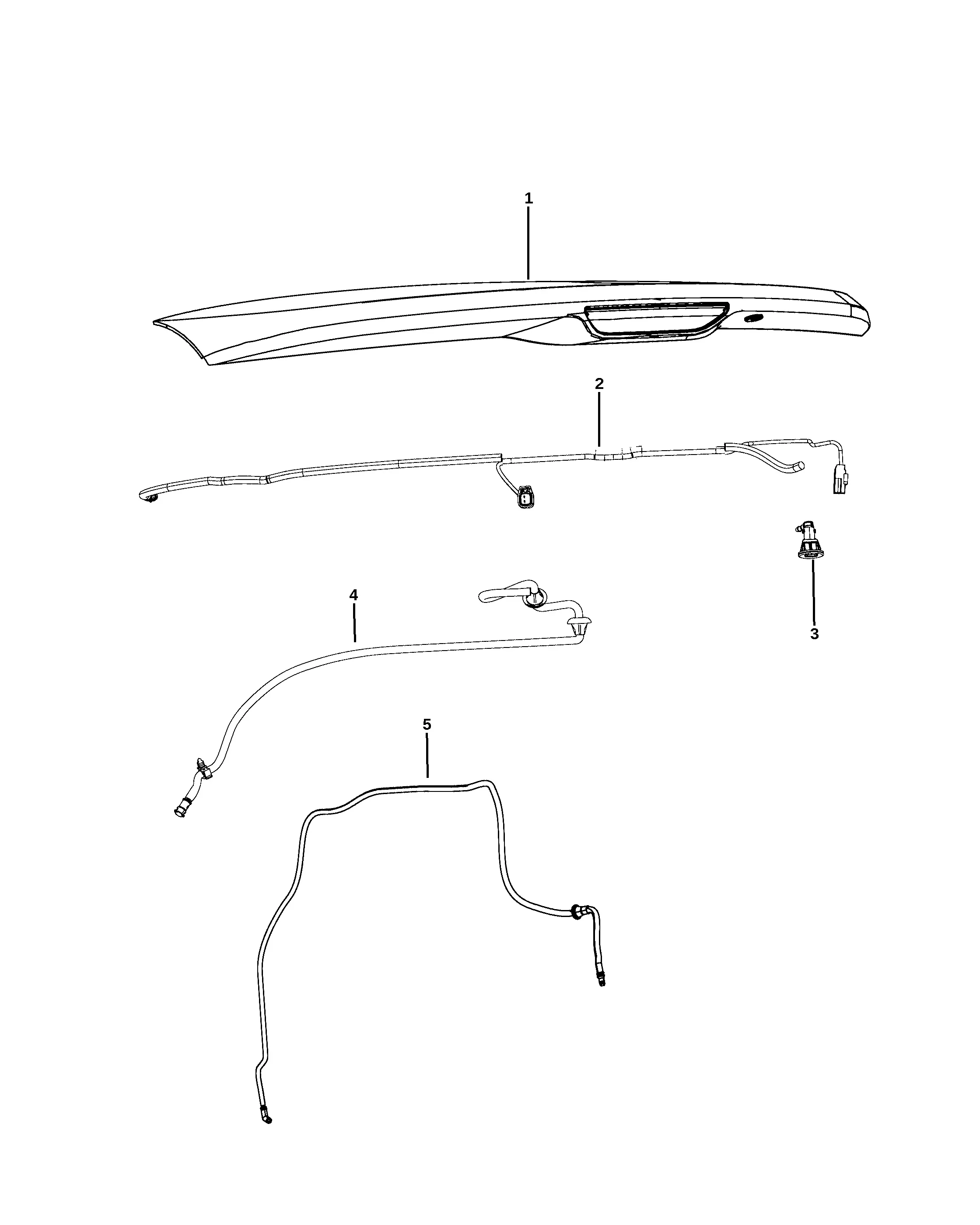 Rear Washer System diagram