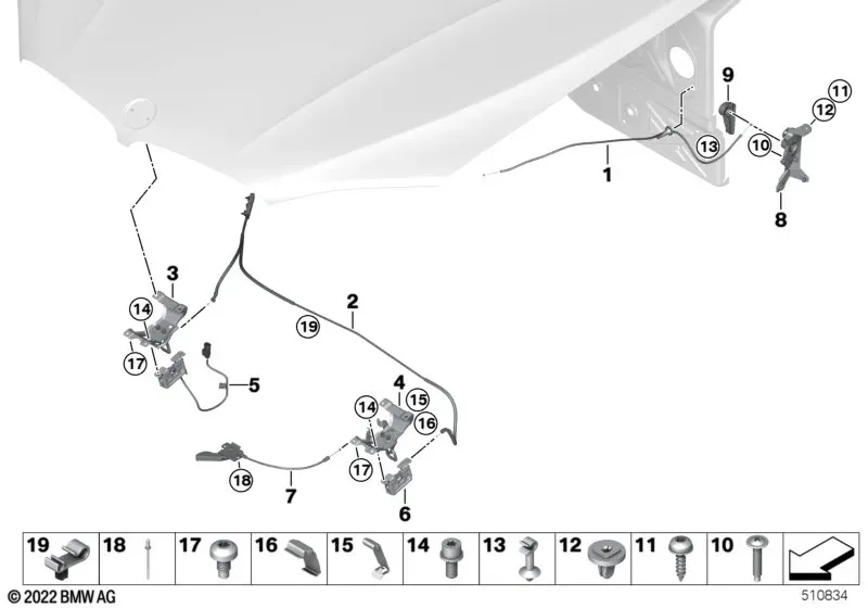 Hood Lock System diagram