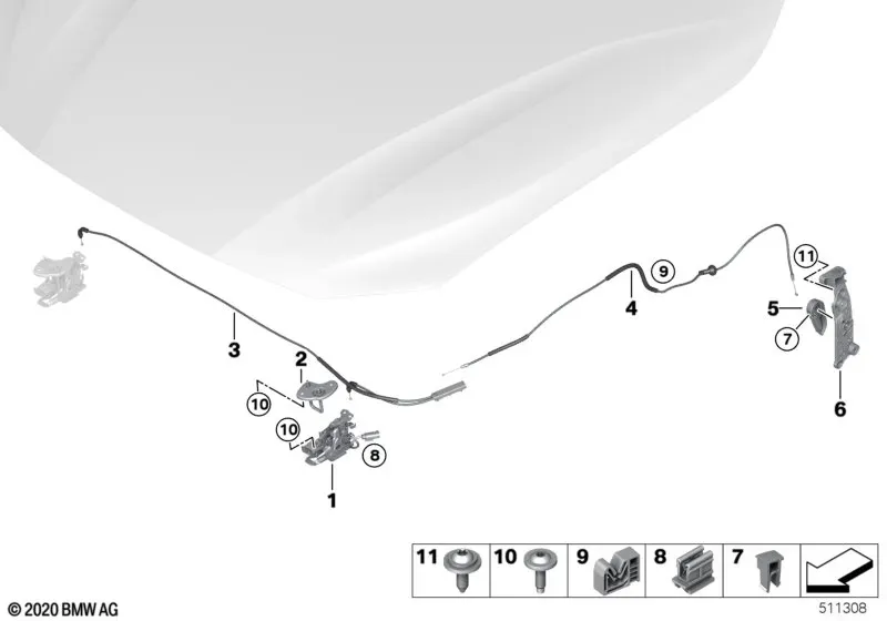 Hood Lock System diagram