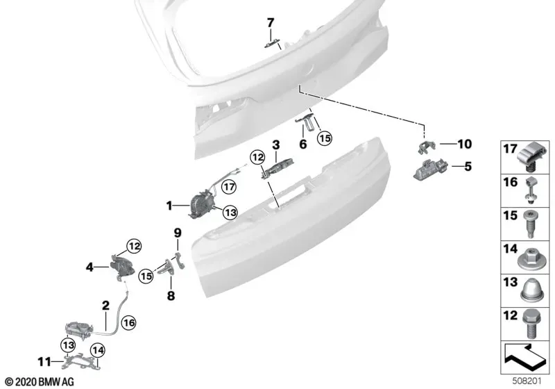 Tailgate Locking System diagram