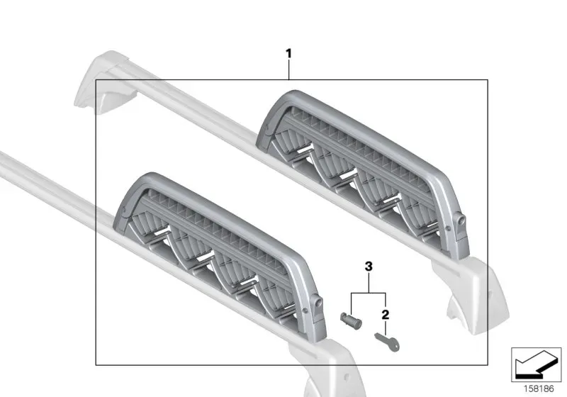 Ski and snowboard holder diagram