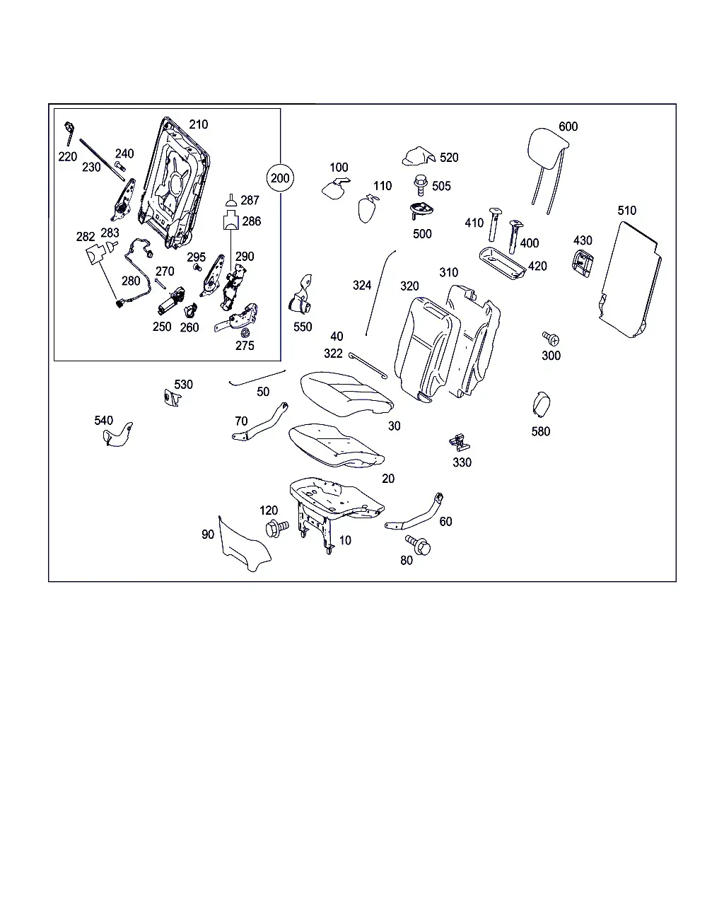 Folding Seat diagram