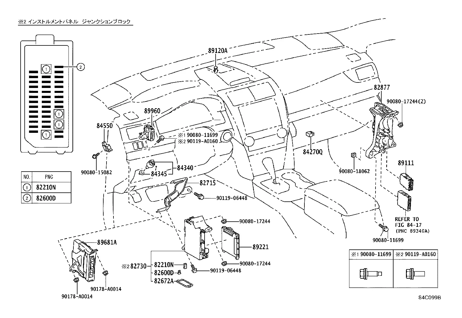 Interior Junction Box diagram