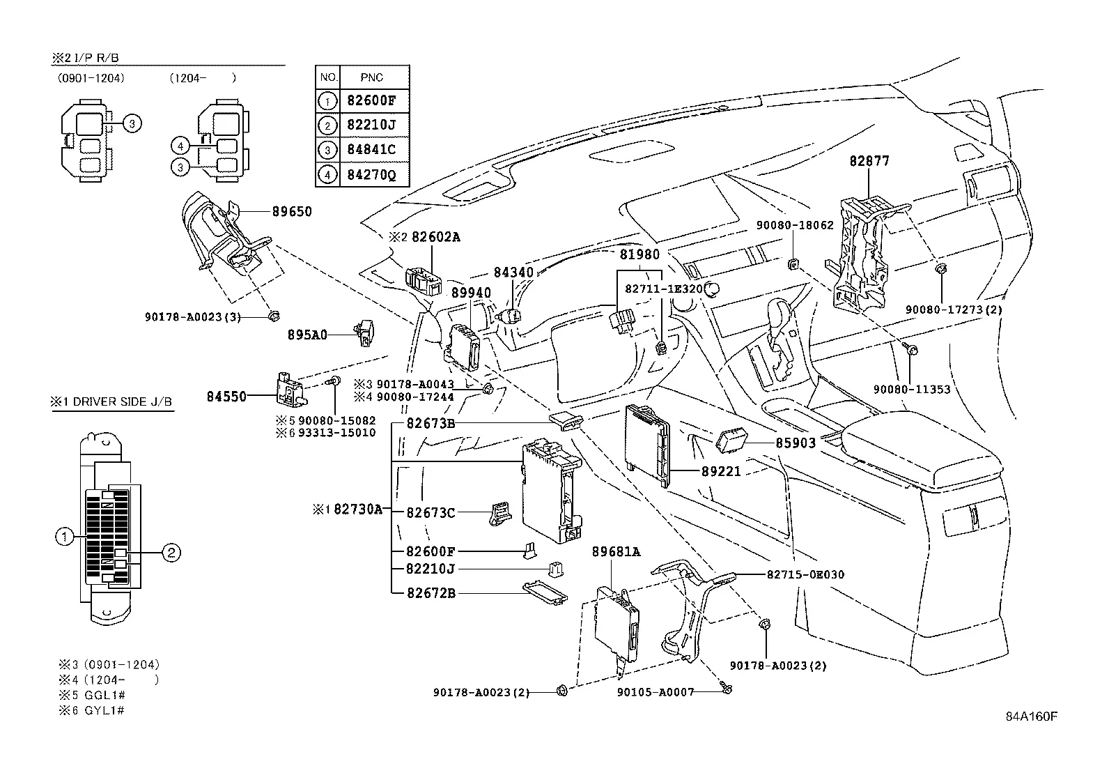 Driver Side Junction Box diagram