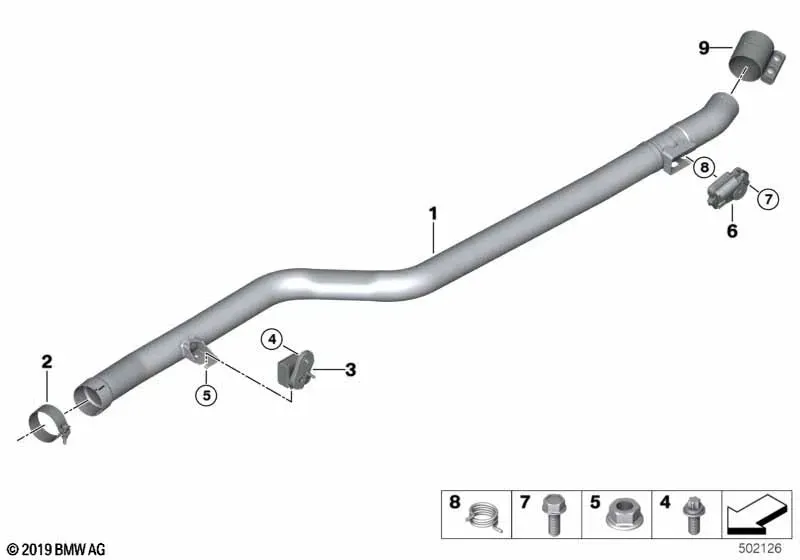 Exhaust Connecting Pipe diagram