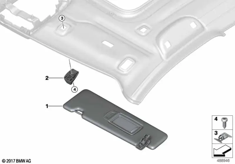 Sun Visor diagram