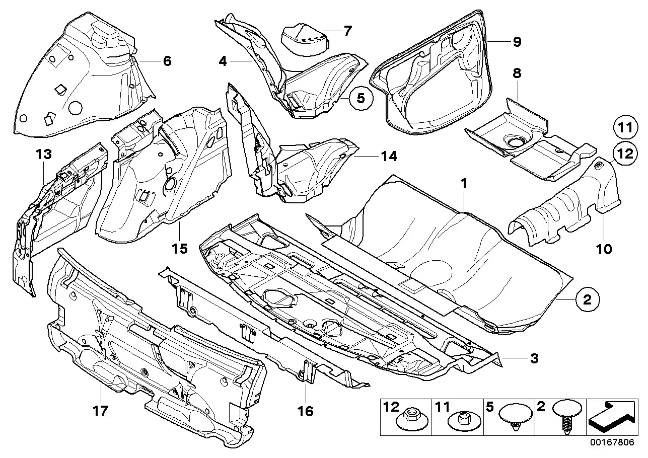 Body sound insulation diagram