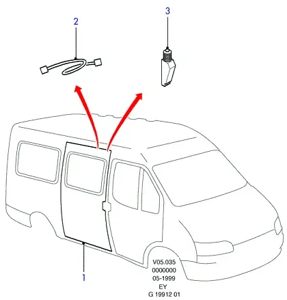 Hood lock cable diagram