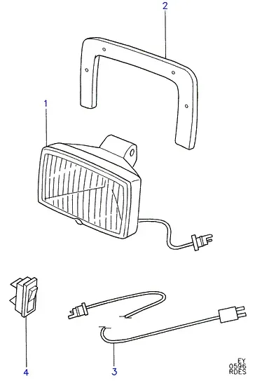 Lighting and switches diagram