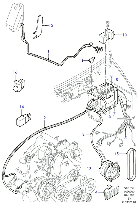 Electrical equipment diagram