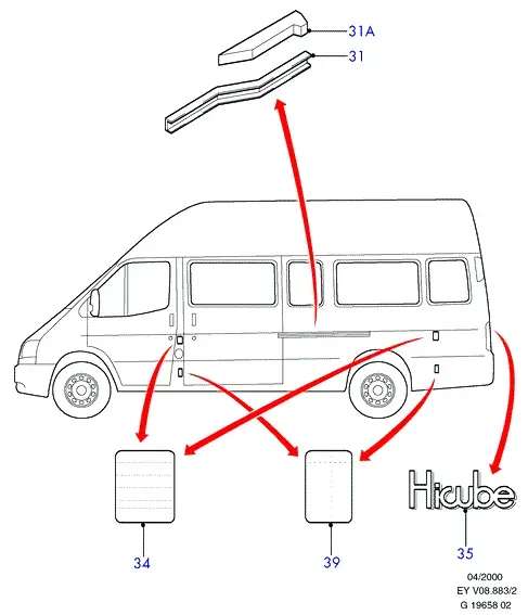 Body assembly diagram
