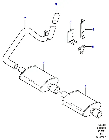 Exhaust system diagram