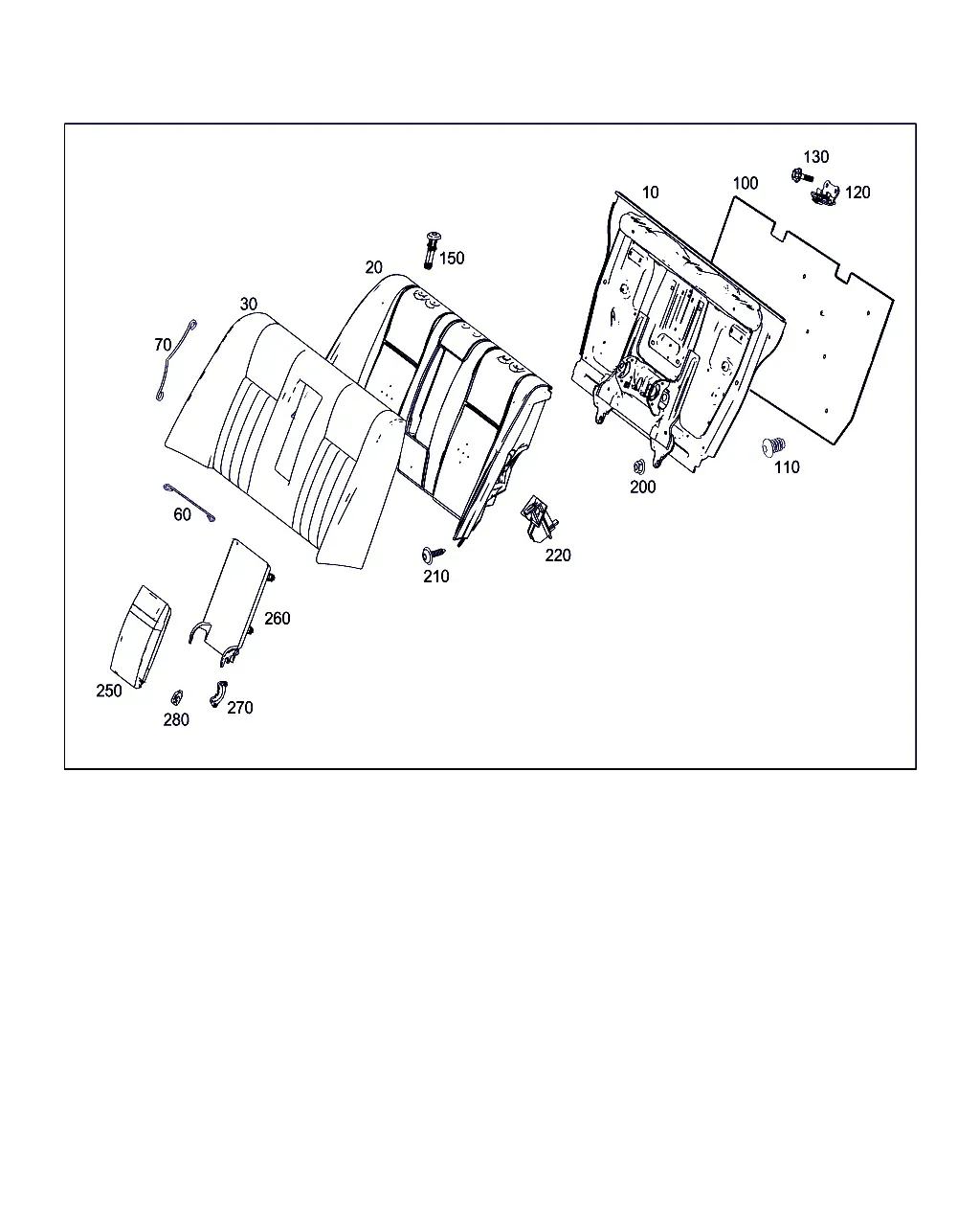 Rear Seat Backrest diagram