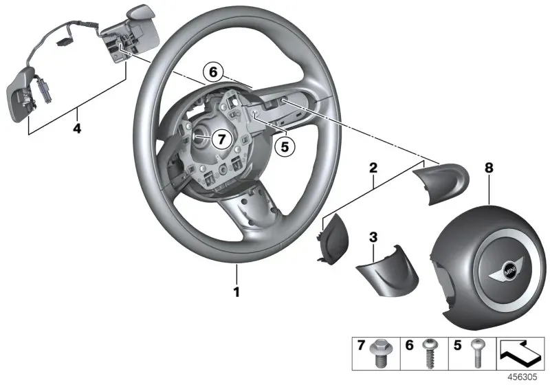 Steering wheel diagram