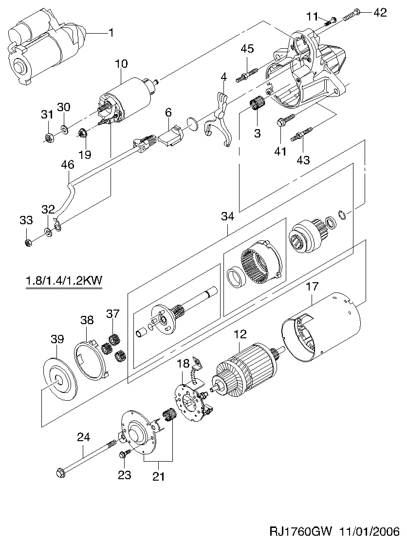Starter diagram