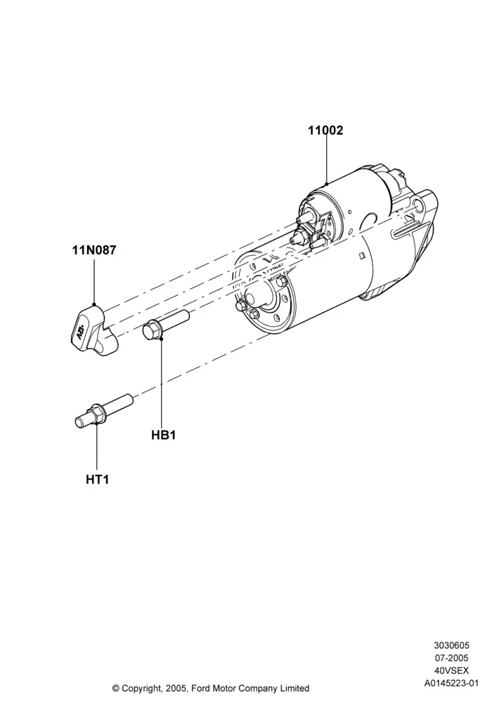 Starter Motor diagram