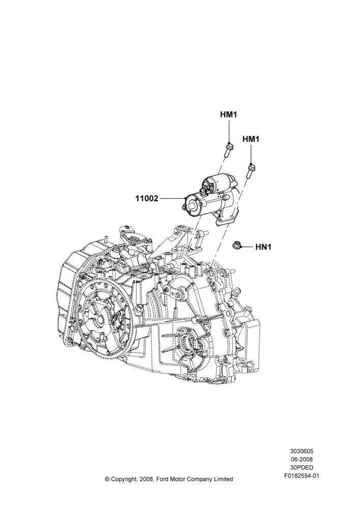 Starter Motor diagram