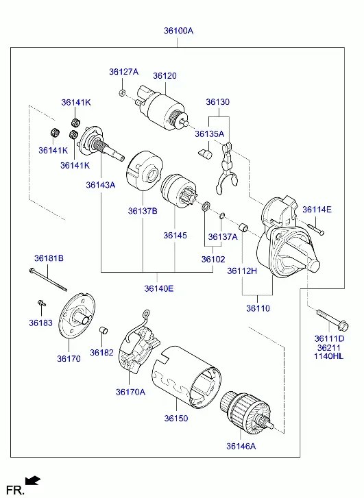 Стартер diagram