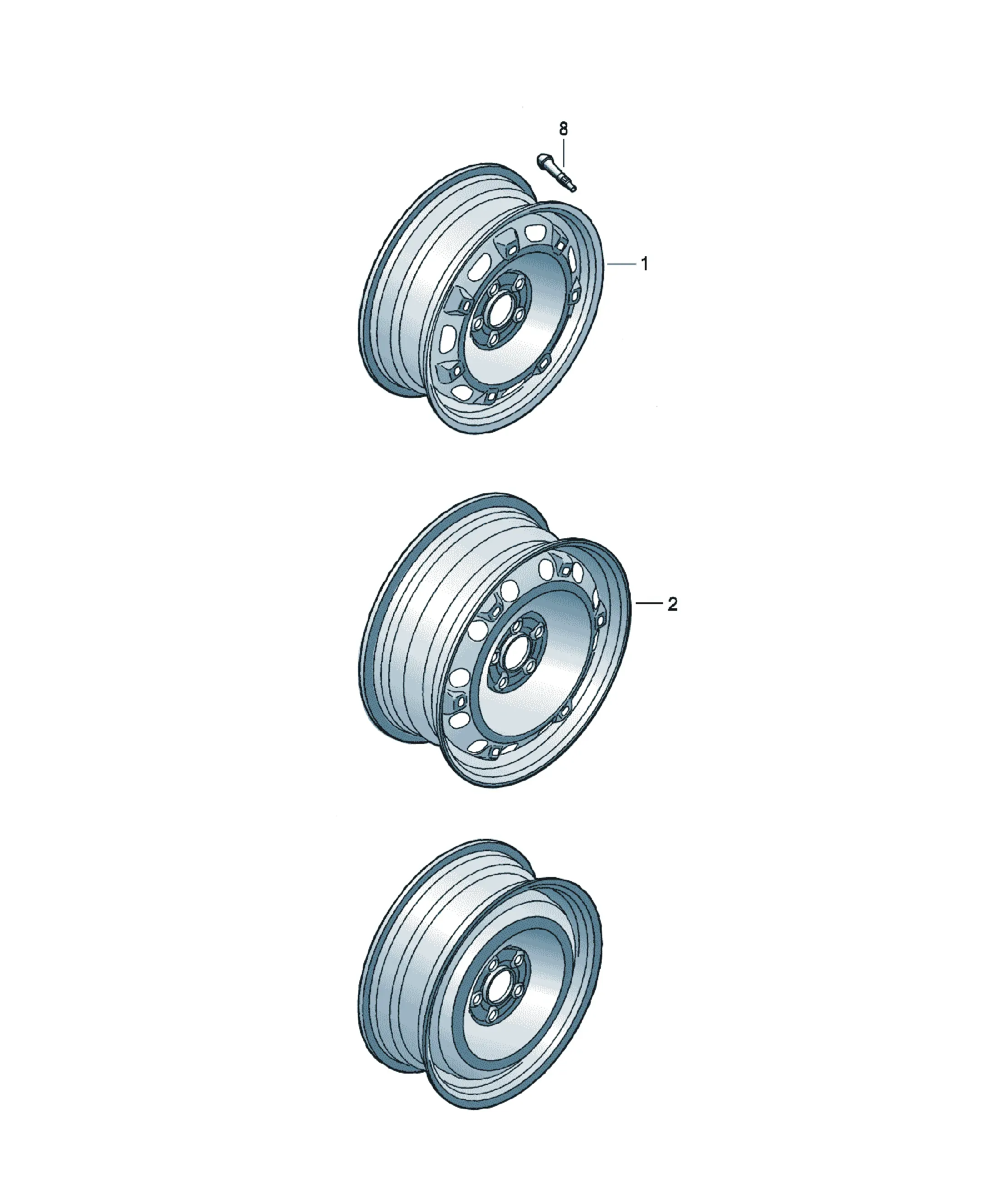 Steel rim diagram