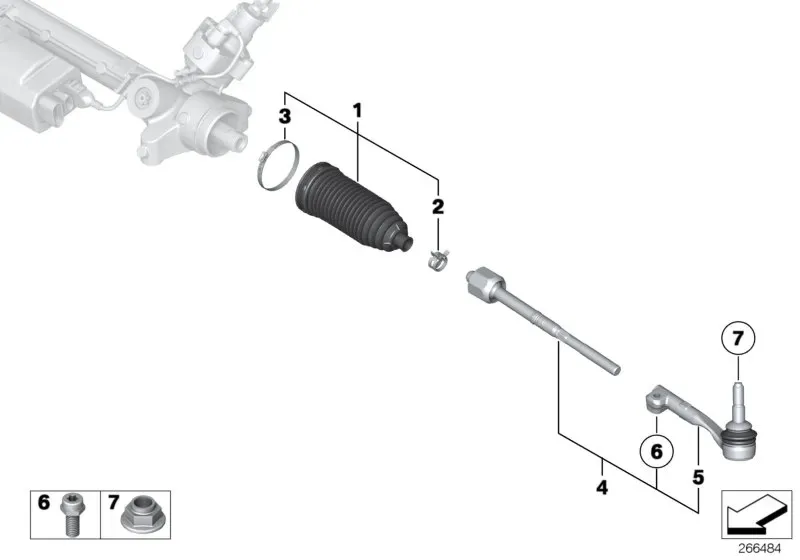 Steering linkage diagram