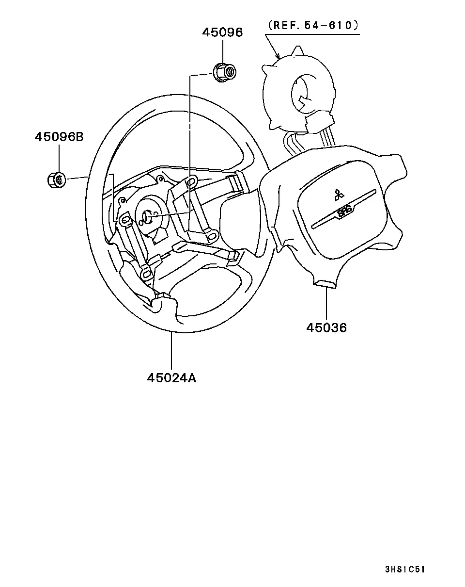 Steering wheel diagram