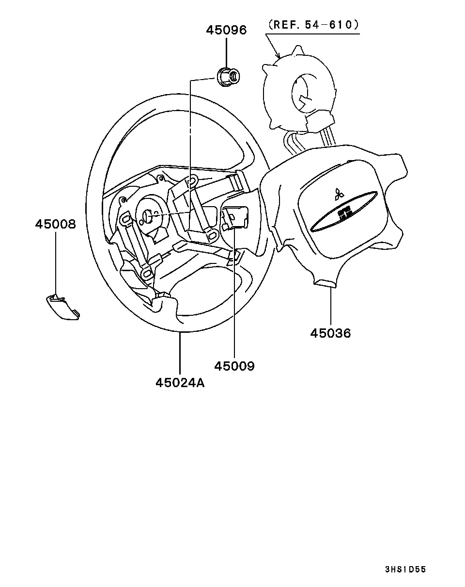 Steering wheel diagram