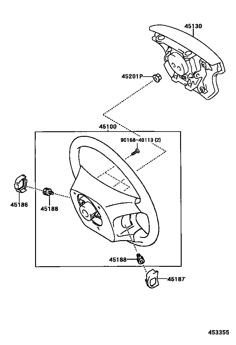Steering wheel diagram
