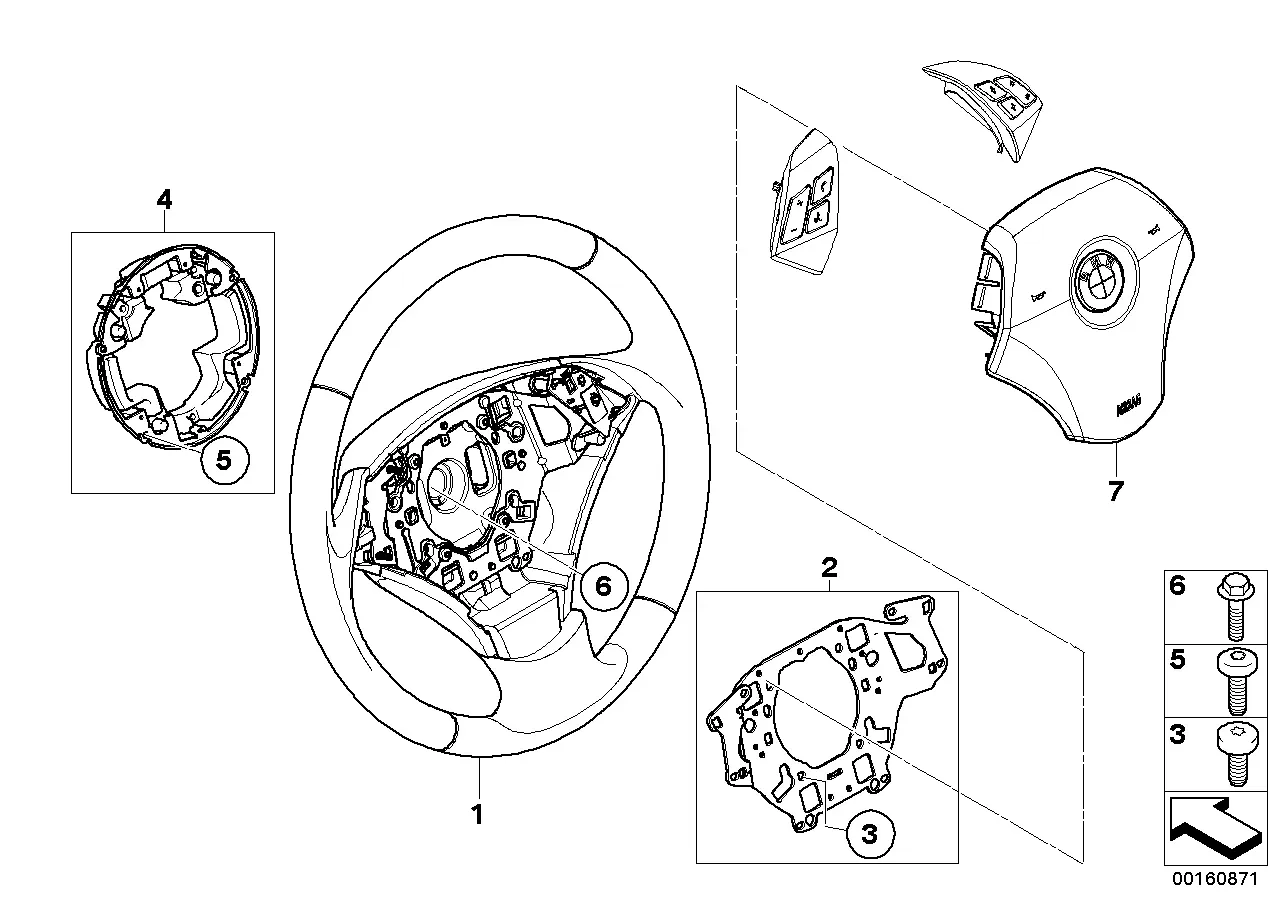 Steering wheel diagram