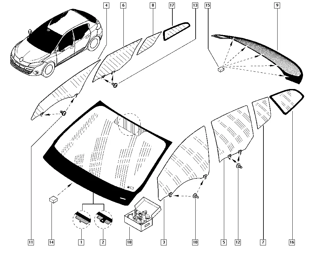 Body Glass diagram