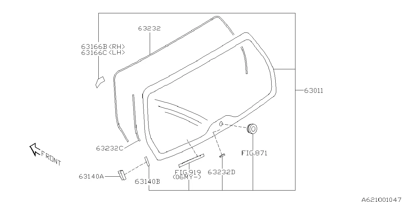 Tailgate Glass diagram