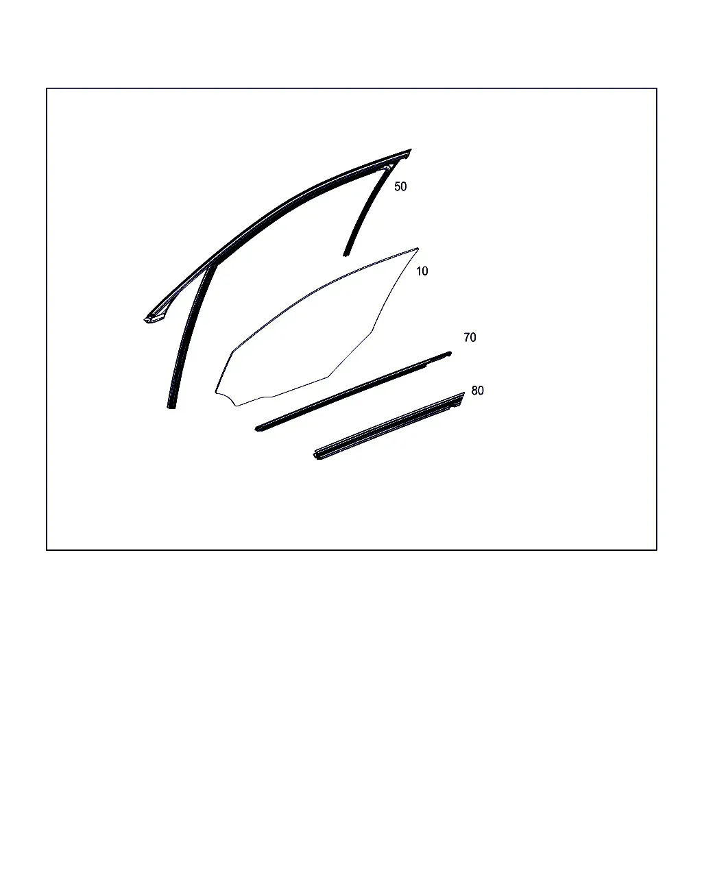 Driver Door Window diagram