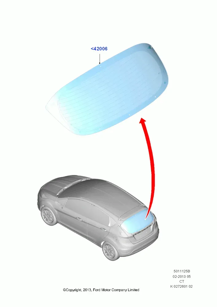 Rear Window Glass diagram