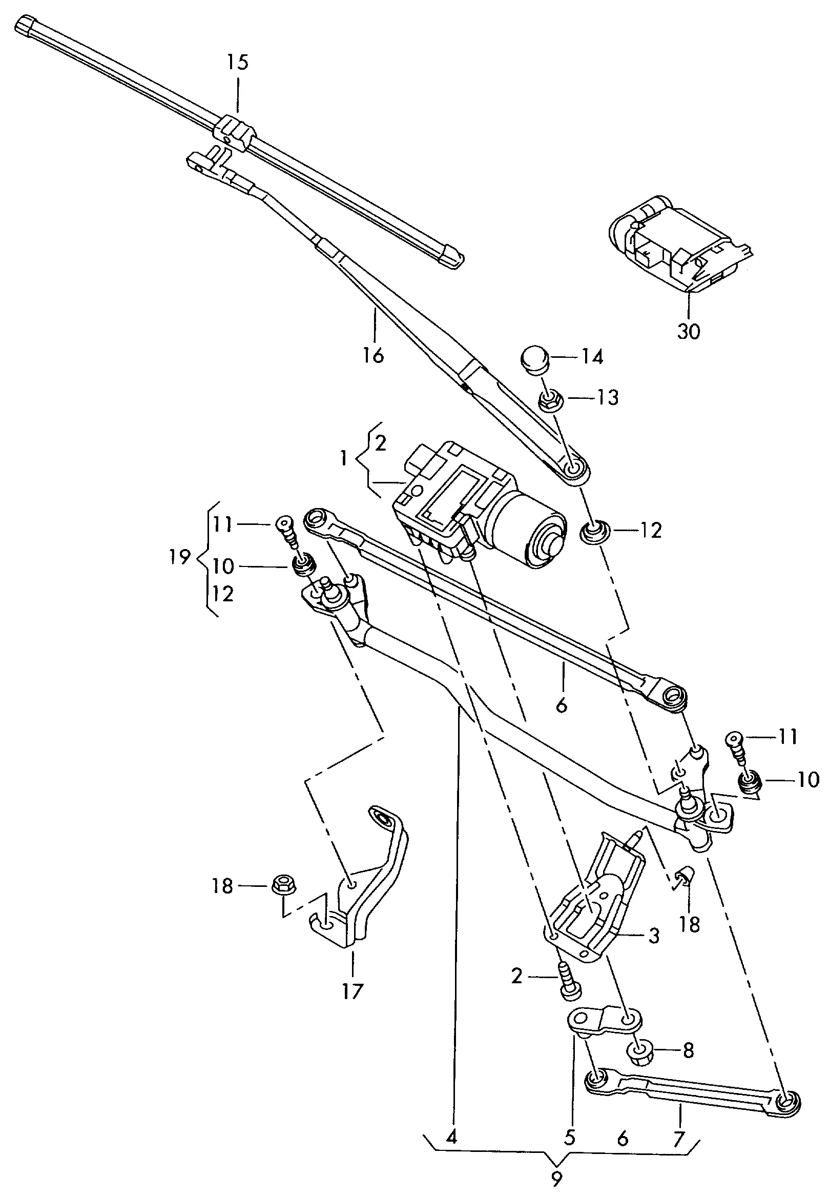Windshield Wiper System diagram