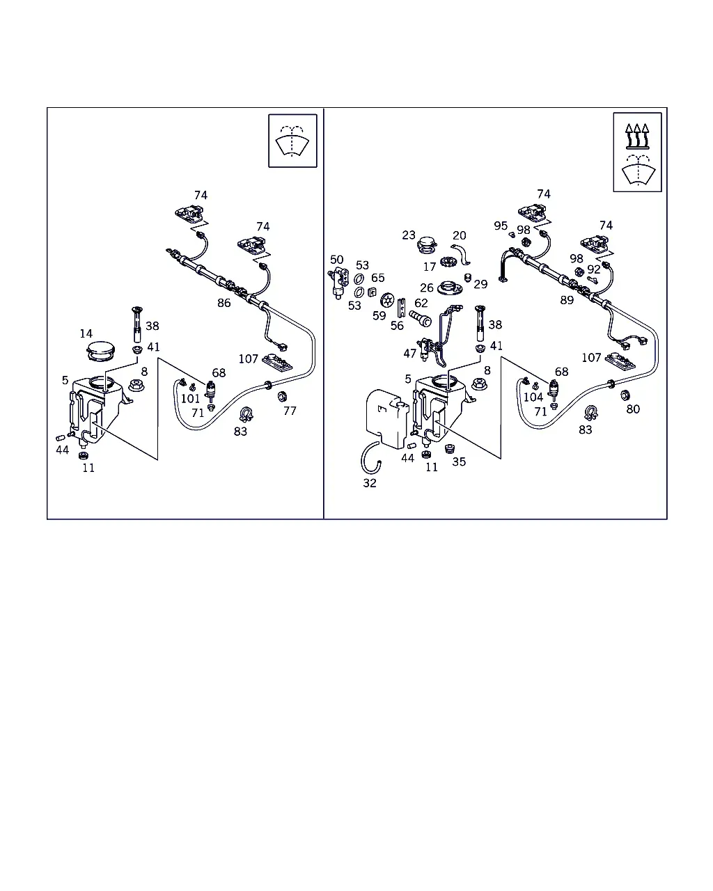 Windshield and Headlight Washer diagram